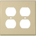 Doomsday Stainless Steel Metal Wall Plates 2 Gang Duplex Receptacle Ivory DO390779